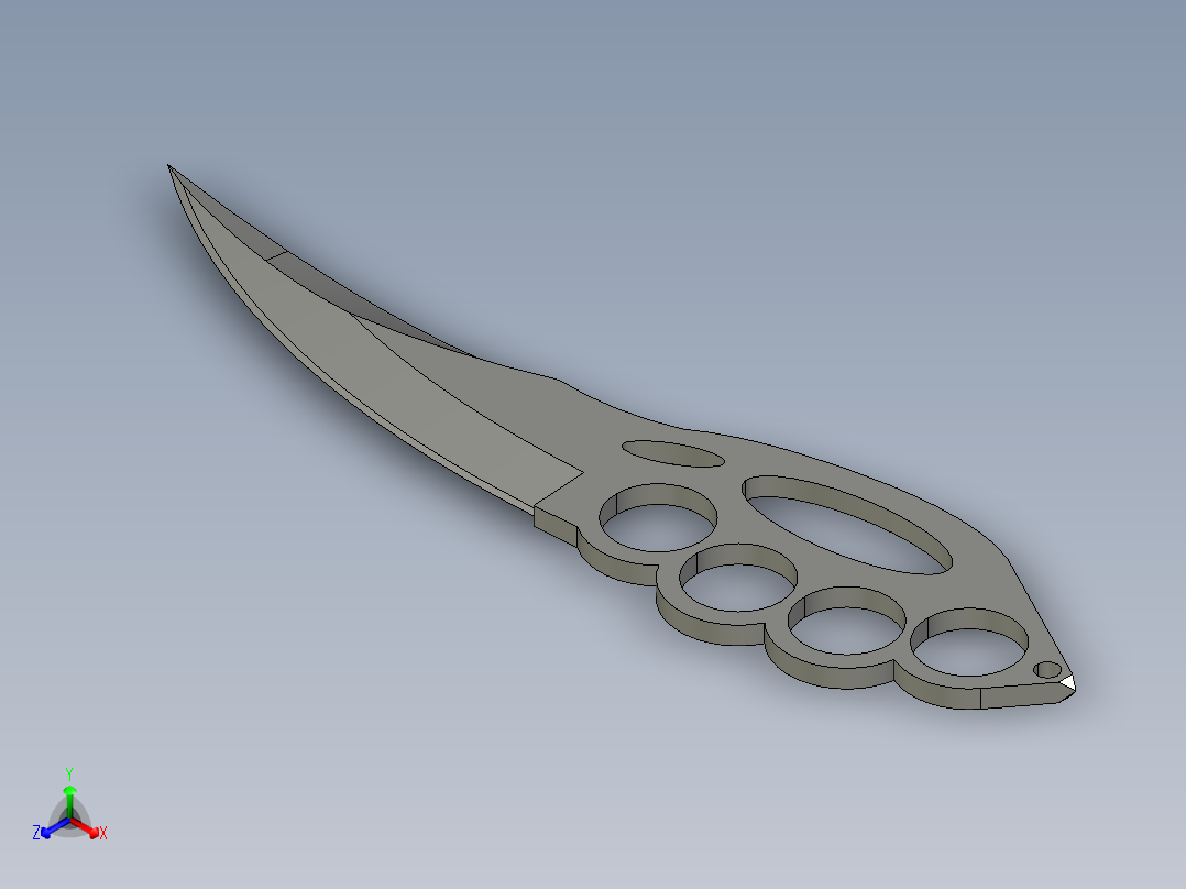 指虎匕首（弯）