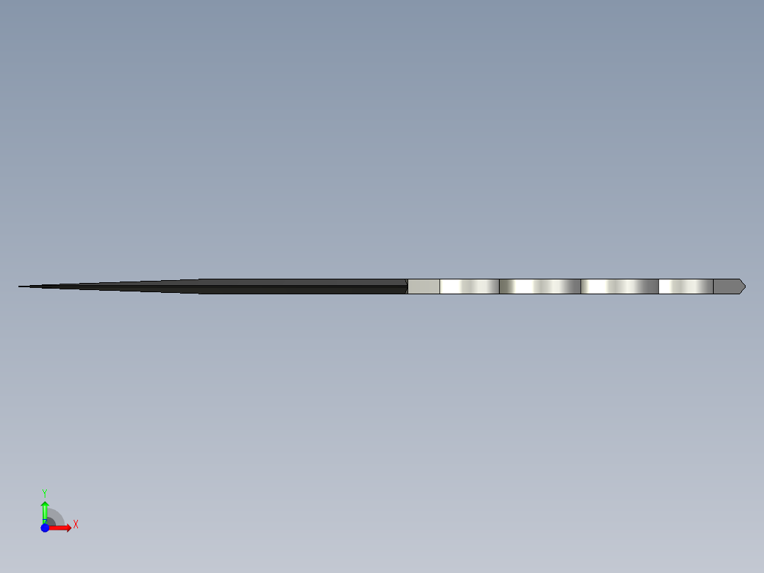 指虎匕首（弯）前视图