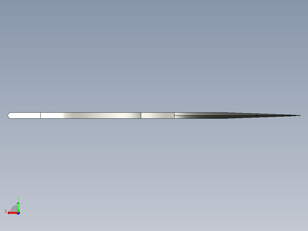 指虎匕首（弯）后视图