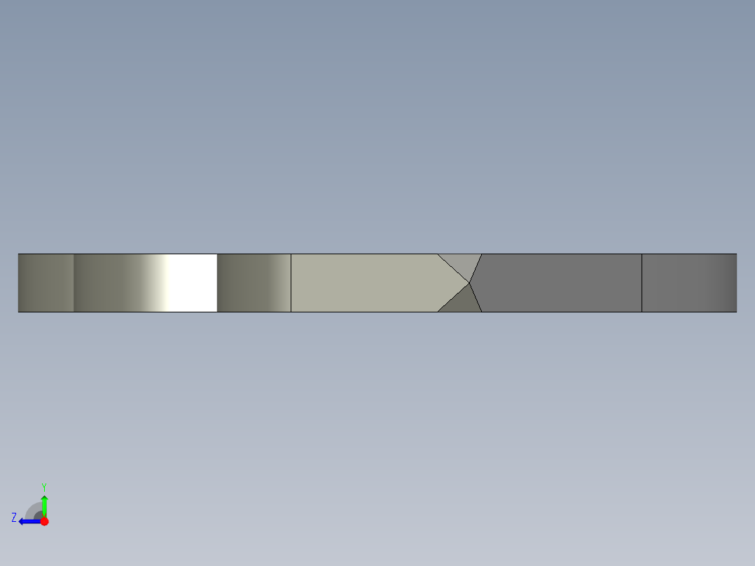 指虎匕首（弯）右视图