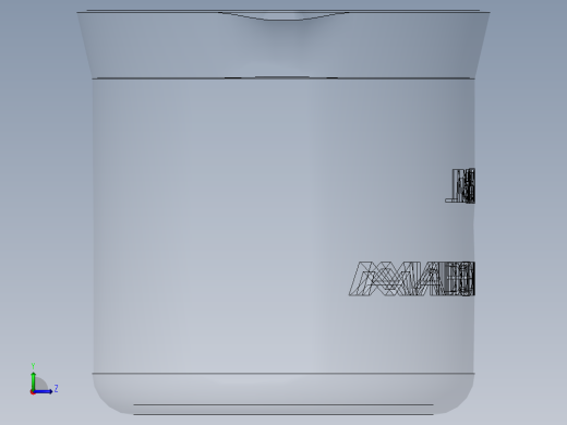 烧杯3D模型左视缩略图