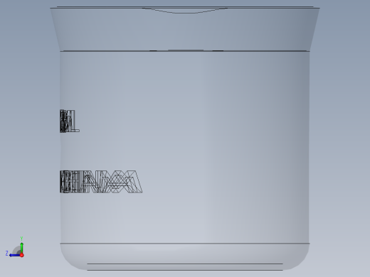 烧杯3D模型右视缩略图