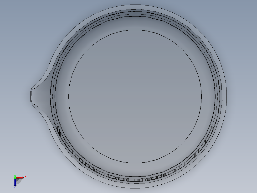 烧杯3D模型俯视图