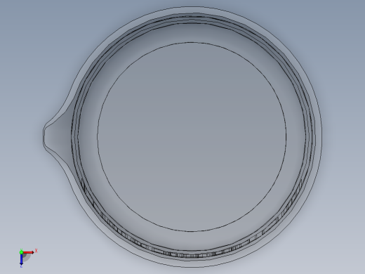 烧杯3D模型俯视缩略图