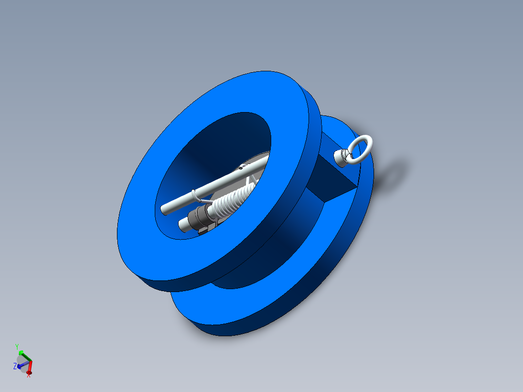 一套蝶形止回阀的全套图纸