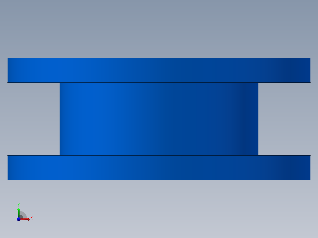 一套蝶形止回阀的全套图纸前视图