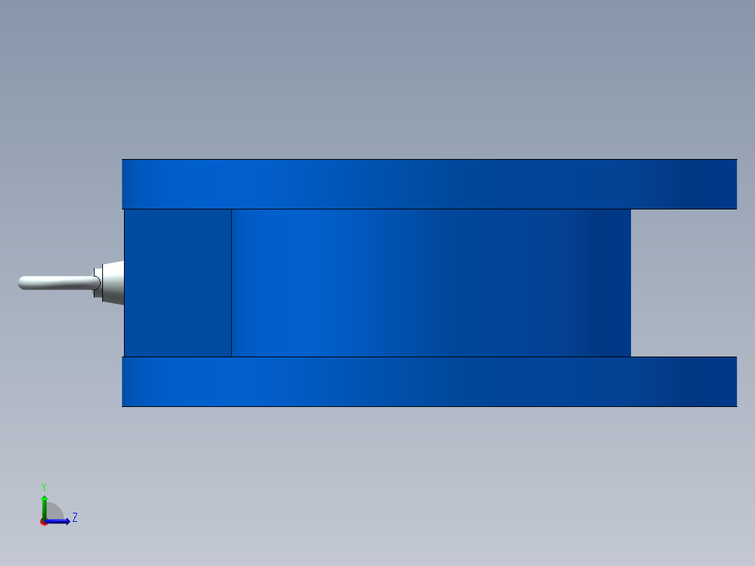一套蝶形止回阀的全套图纸左视图
