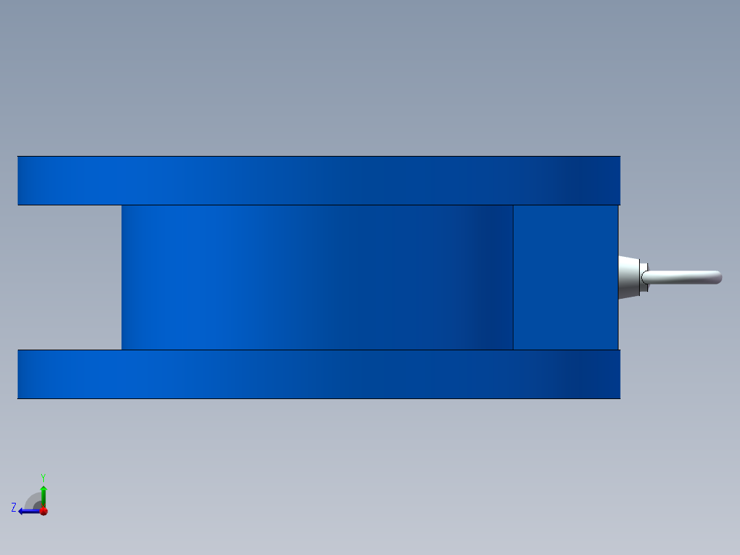 一套蝶形止回阀的全套图纸右视图