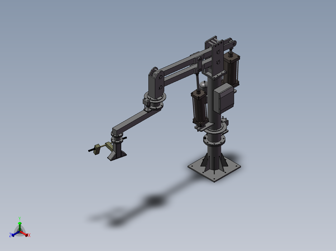 立柱式助力机械手3D图纸H995主视图