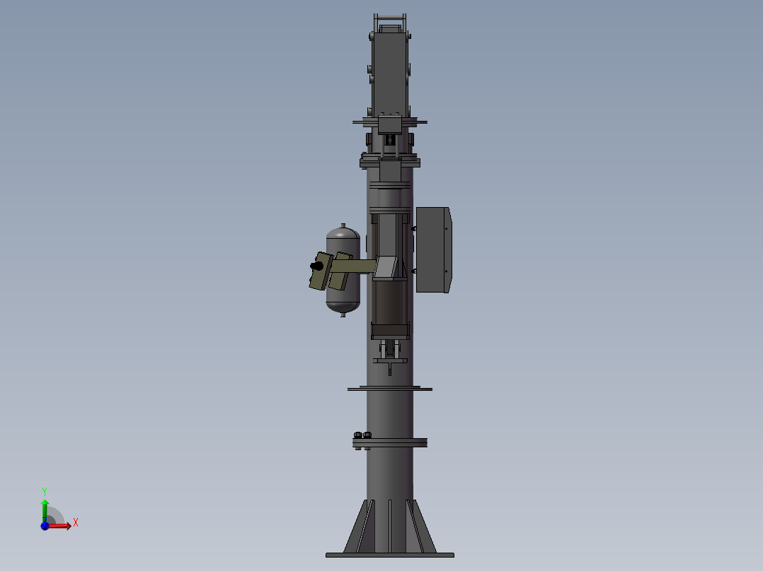 立柱式助力机械手3D图纸H995前视图