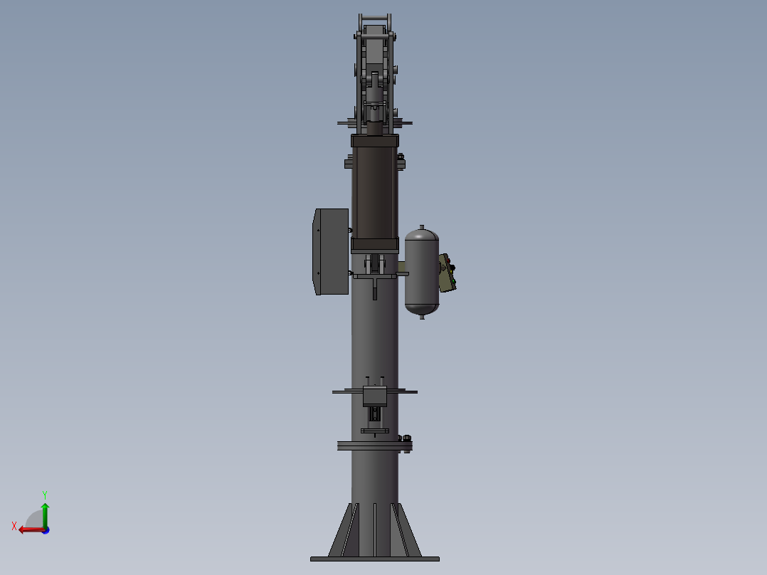 立柱式助力机械手3D图纸H995后视图