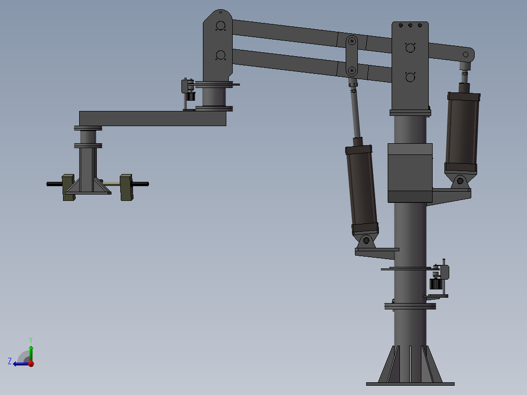 立柱式助力机械手3D图纸H995右视图