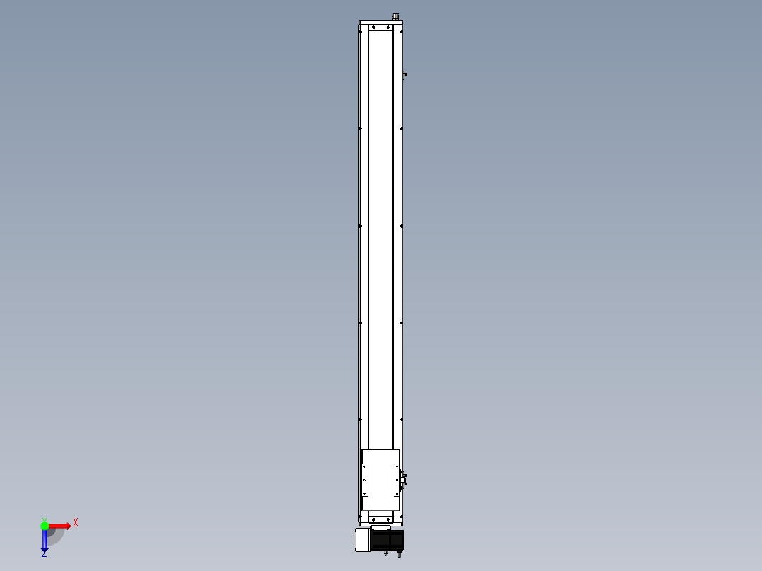 Toyo东佑达直线模组-ECB14-1250-LU俯视图