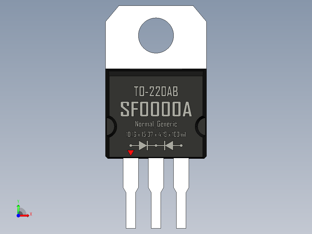 二极管-TO-220AB_Normal_Generic_rev1.1前视图