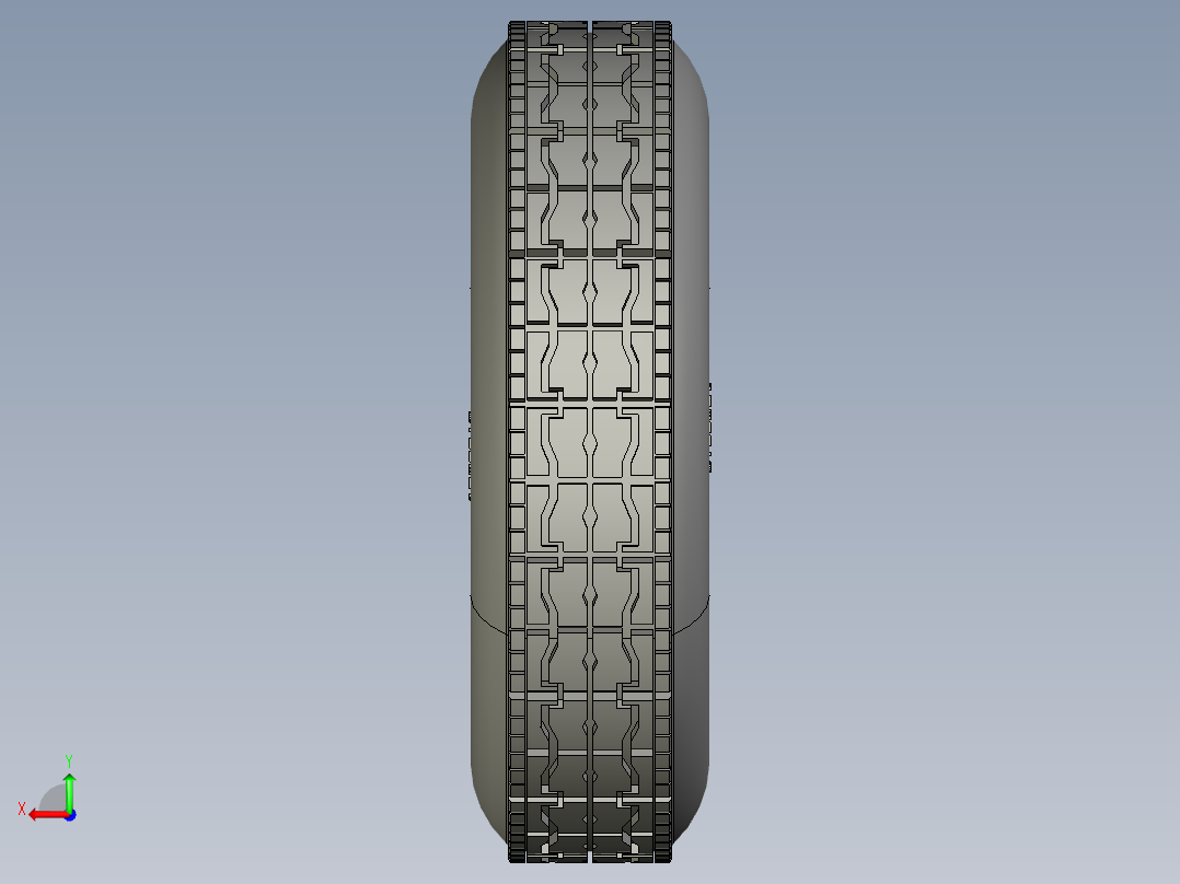 whell 12R22.5车轮后视图