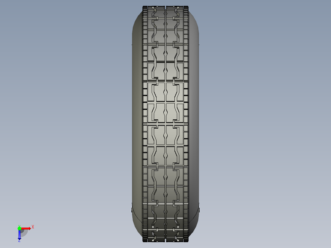whell 12R22.5车轮俯视图