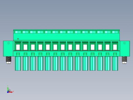 DEGSON 15EDG（公头） 3.5mm 螺钉锁紧，插拔式接线端子 FullPack-15EDGKBM-3.5-14P-14-00AH前视缩略图