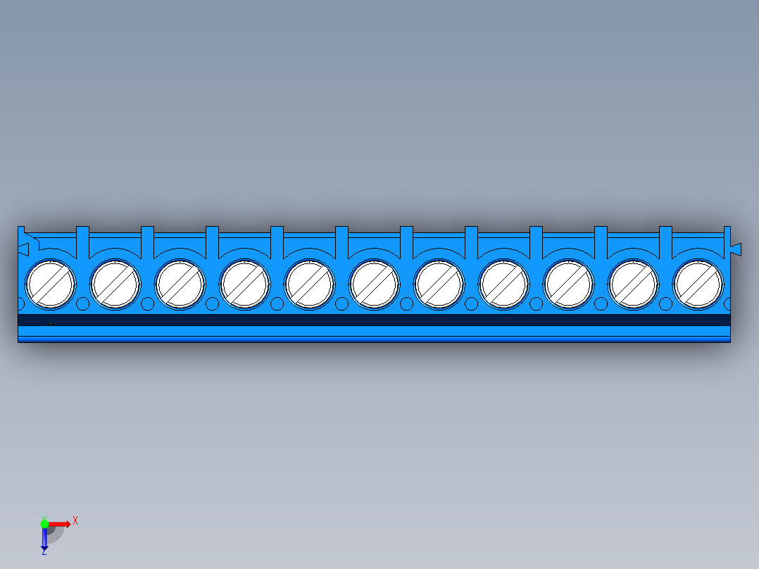 DEGSON DG302 系列 5.0 接线端子-DG302-5.0-11P-12-00AH俯视图