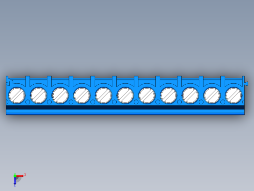 DEGSON DG302 系列 5.0 接线端子-DG302-5.0-11P-12-00AH俯视缩略图