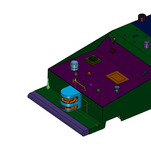 超低型潜伏式差速AGV小车