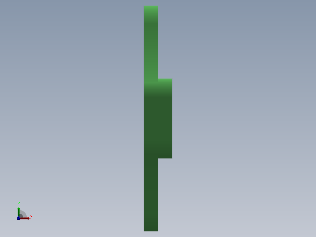 SW建模练习题-exercise 139前视图