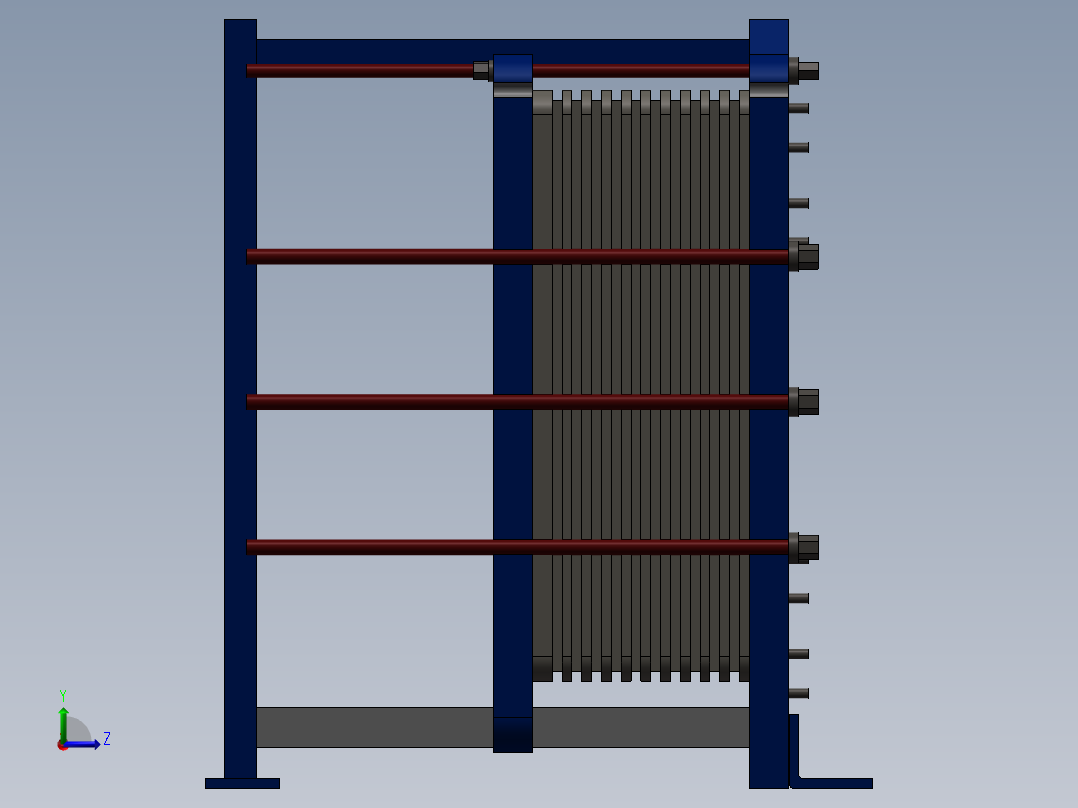 MGS-16板式换热片左视图