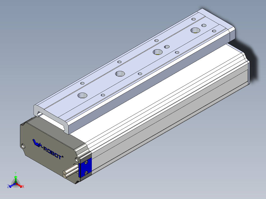 威洛博小滑台-LES25-L8-S150-BL主视图