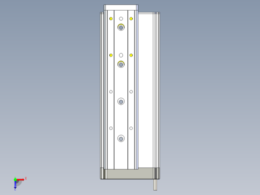 威洛博小滑台-LES25-L8-S150-BL俯视缩略图