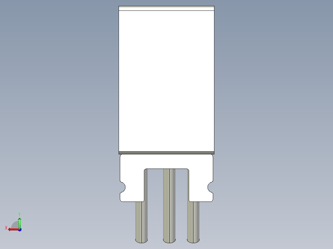 基恩士LS-7010M_kc图纸模型后视图