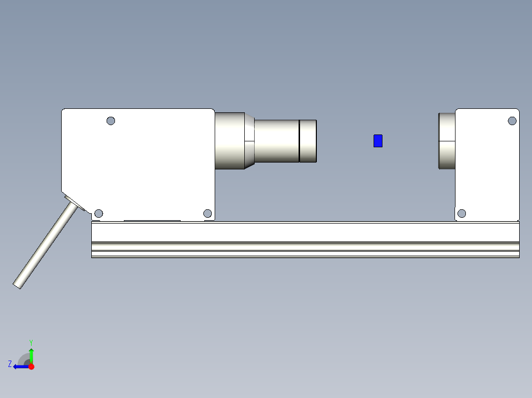 基恩士LS-7010M_kc图纸模型右视图