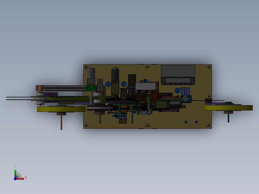 端子裁切载带包装机前视图