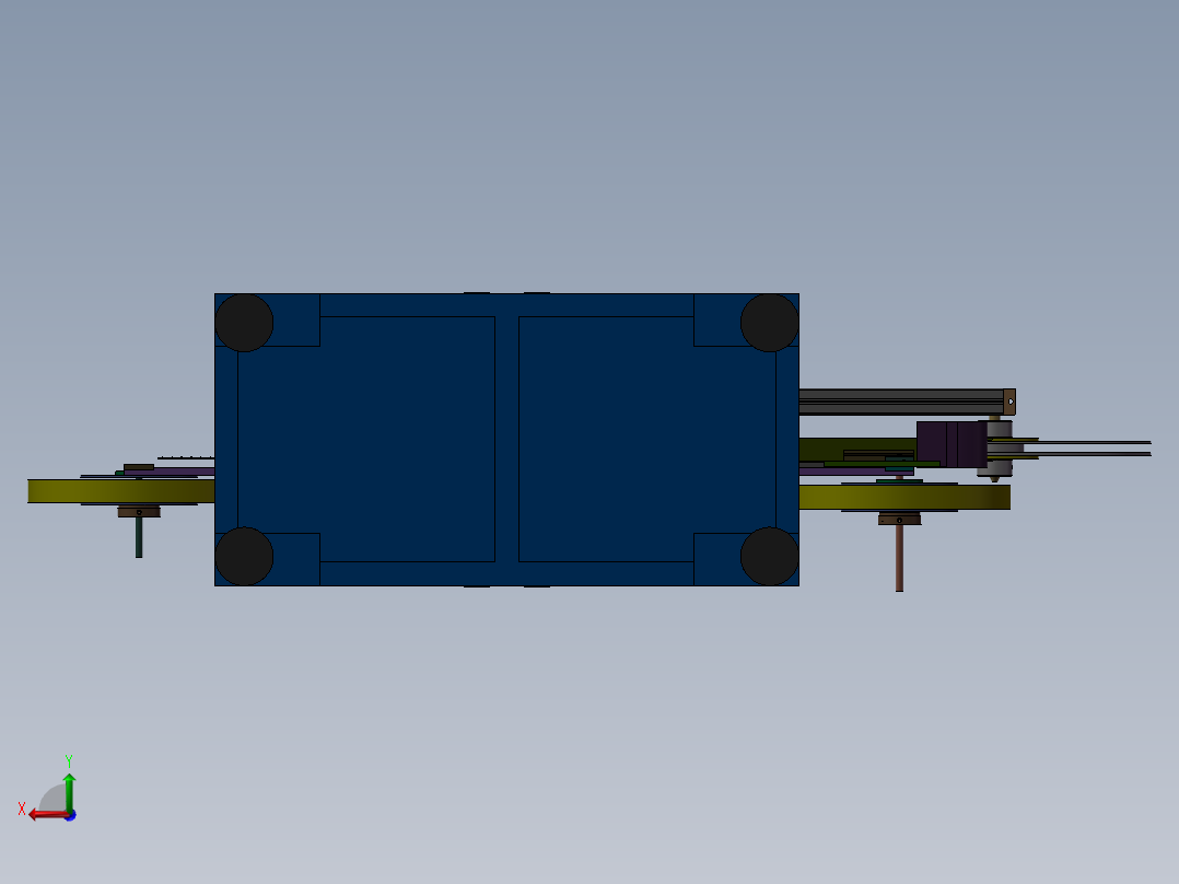 端子裁切载带包装机后视图
