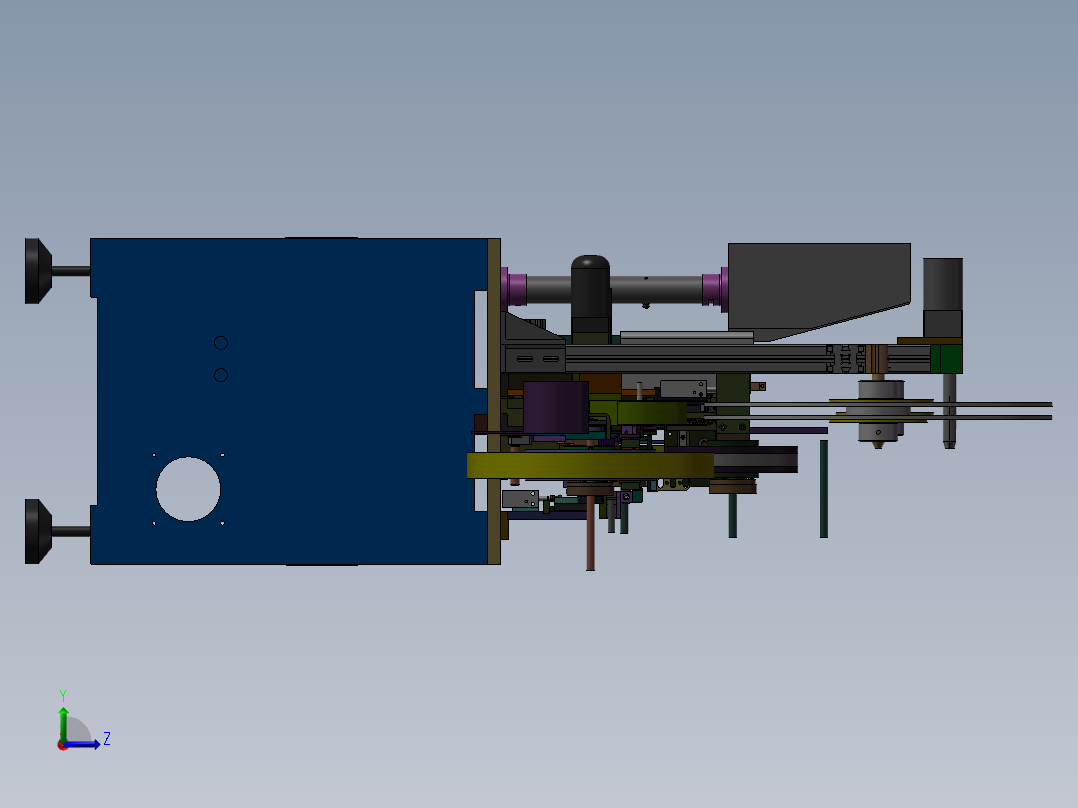 端子裁切载带包装机左视图