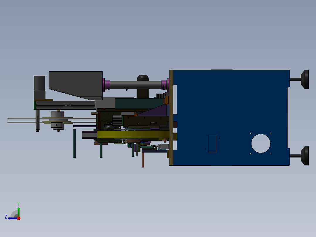 端子裁切载带包装机右视图