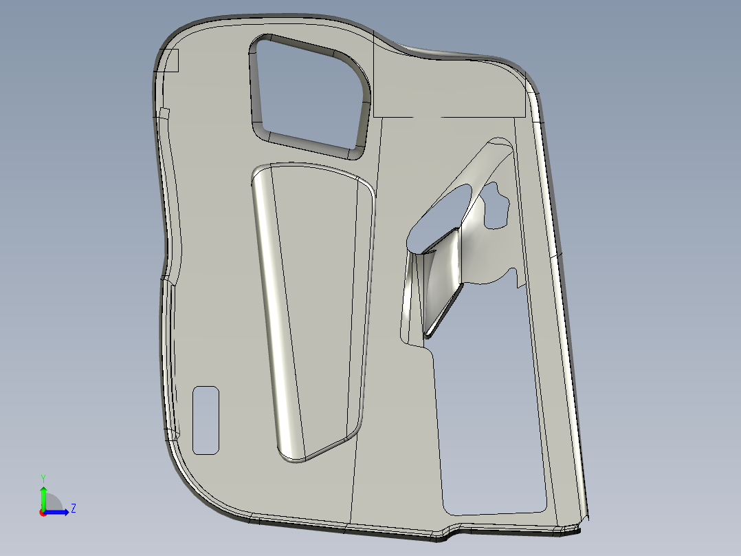 车门内饰--stp左视图