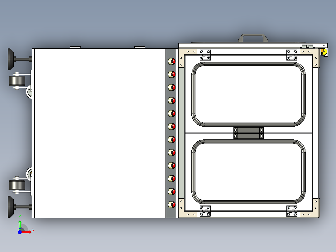 环形料仓前视图