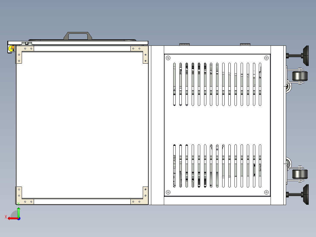 环形料仓后视图