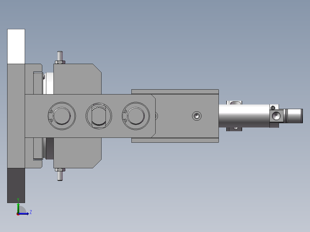 凹凸印刷设备左视图