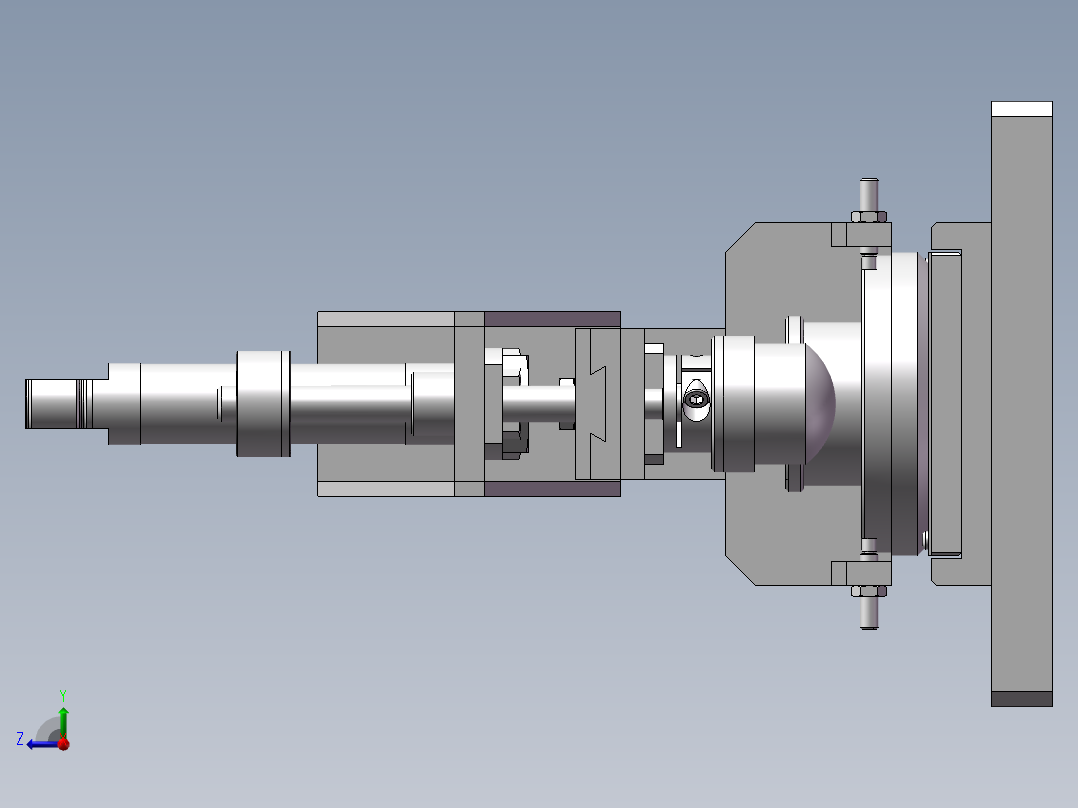 凹凸印刷设备右视图