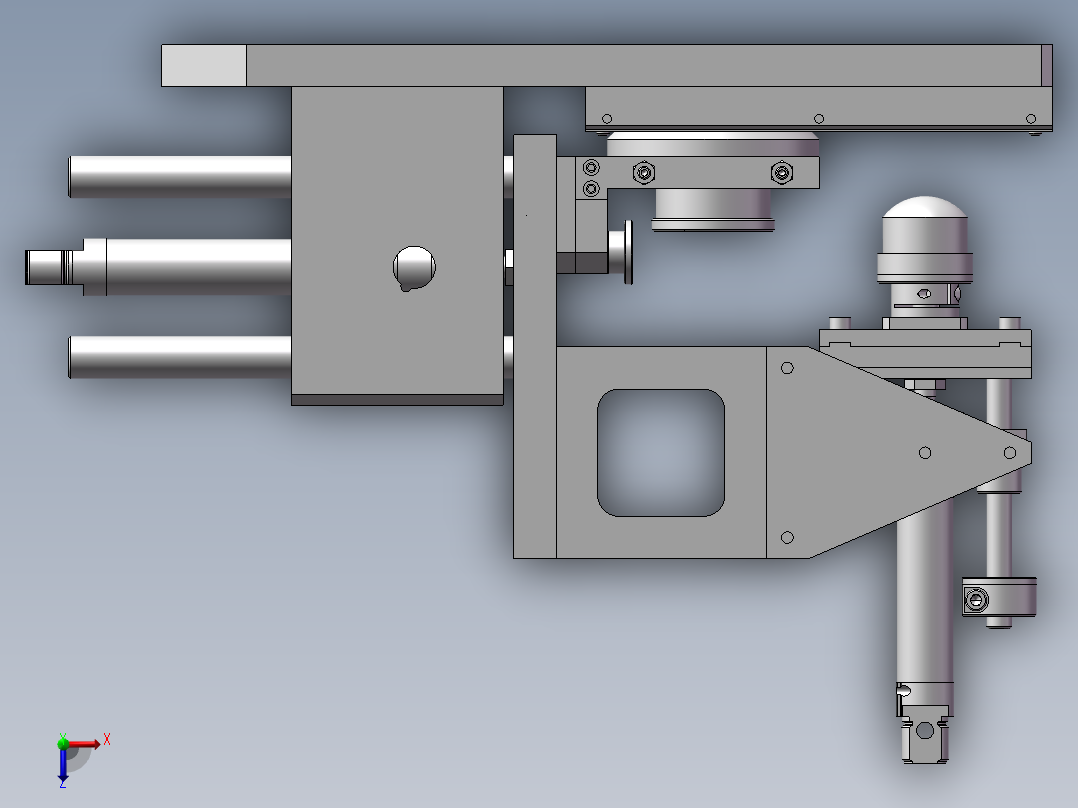 凹凸印刷设备俯视图