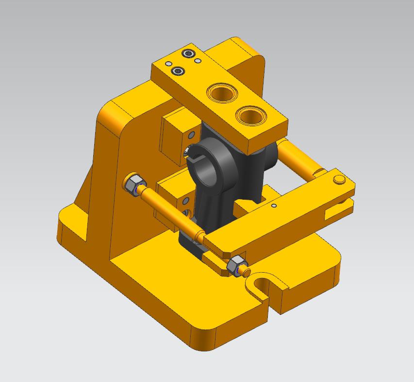 支座钻孔夹具（CAD图+UG三维）