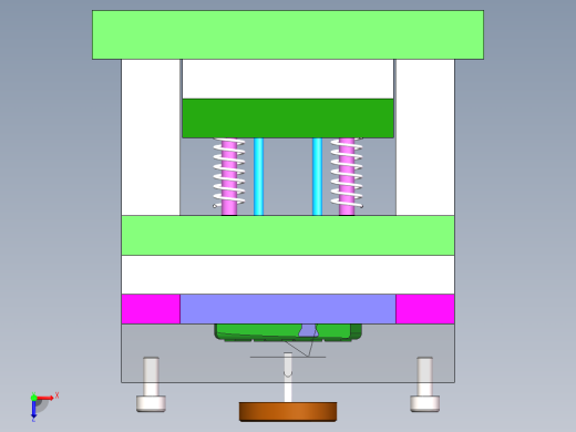 Q430-线路板外壳注塑模具设计【三维SolidWorks】俯视缩略图