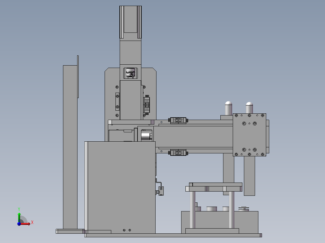 单轴喷码机前视图