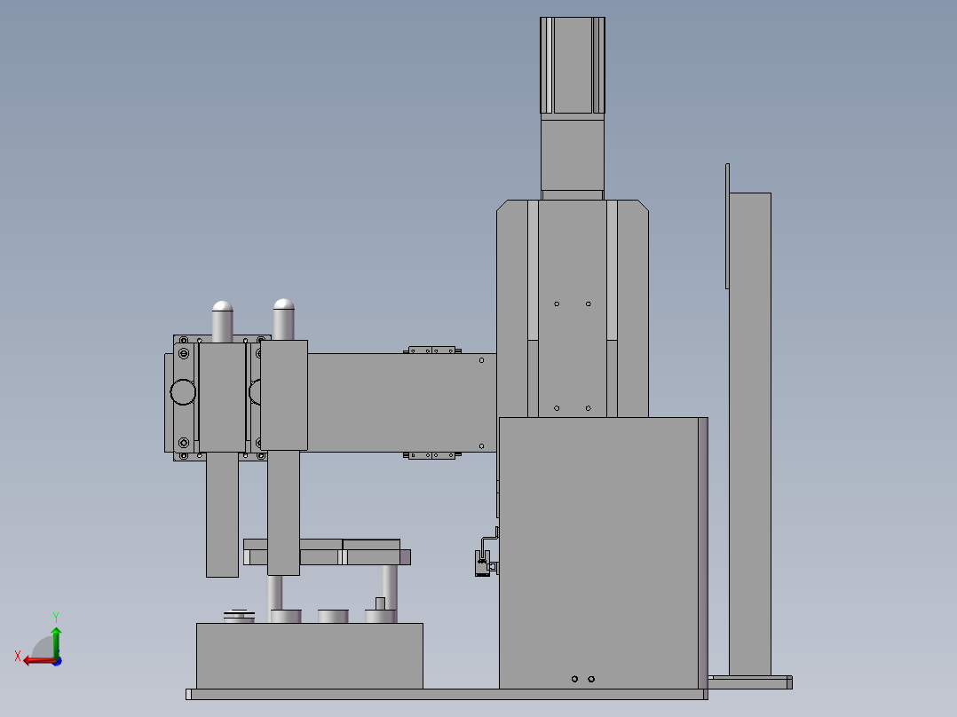 单轴喷码机后视图