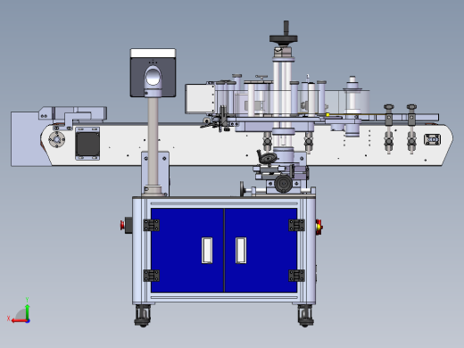 T21100全自动立式圆瓶侧贴标机后视缩略图
