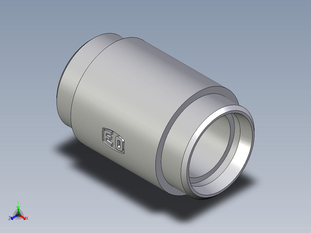 卡套式工业通用硬管接头EO_Weld_bulkhead_fitting_ESV42LX主视图