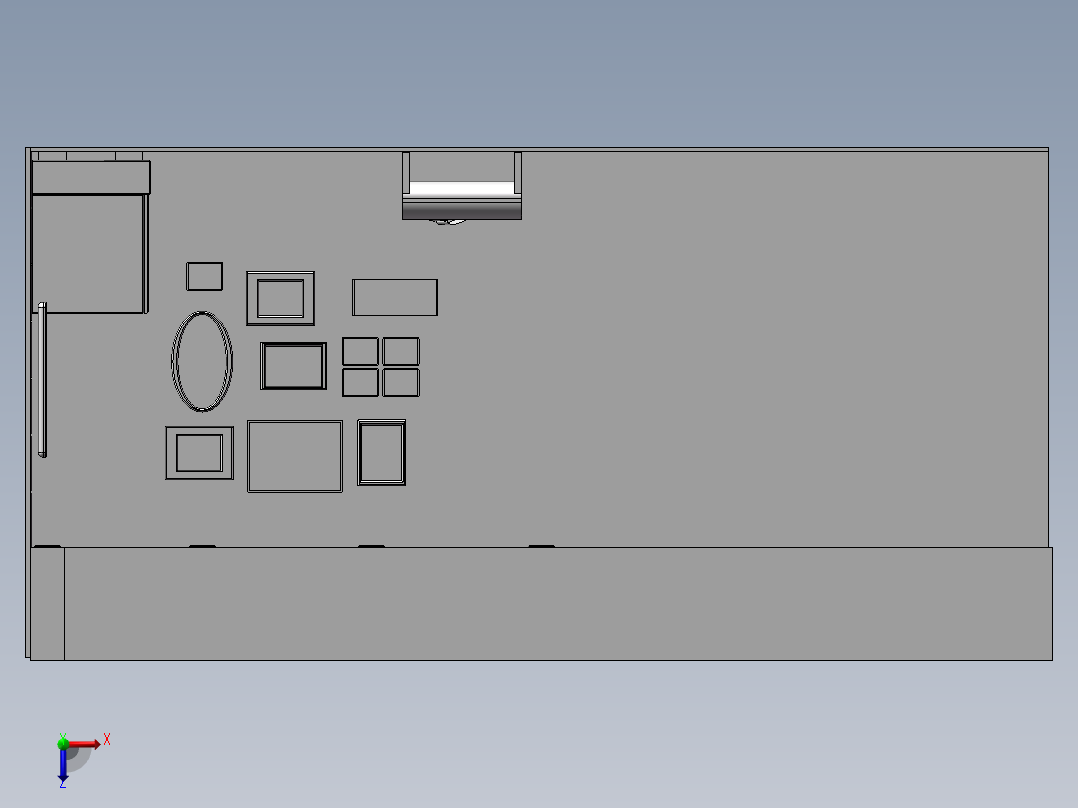 大厅_起居室俯视图