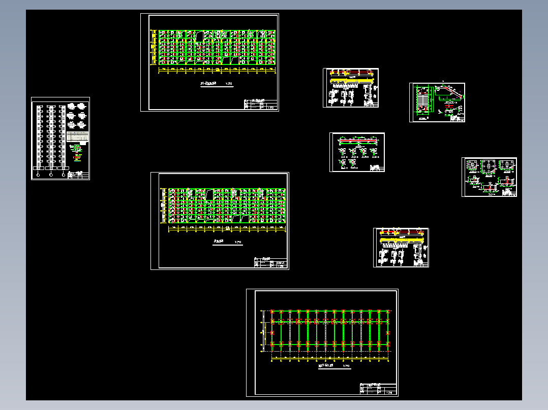 11层预应力梁板厂房毕业设计（计算书、部分结构图）