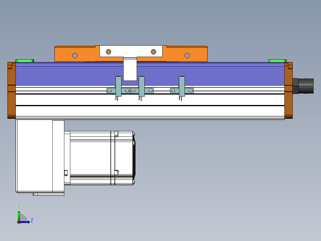 MCH丝杆全封闭MCH12-BM-200W左视图