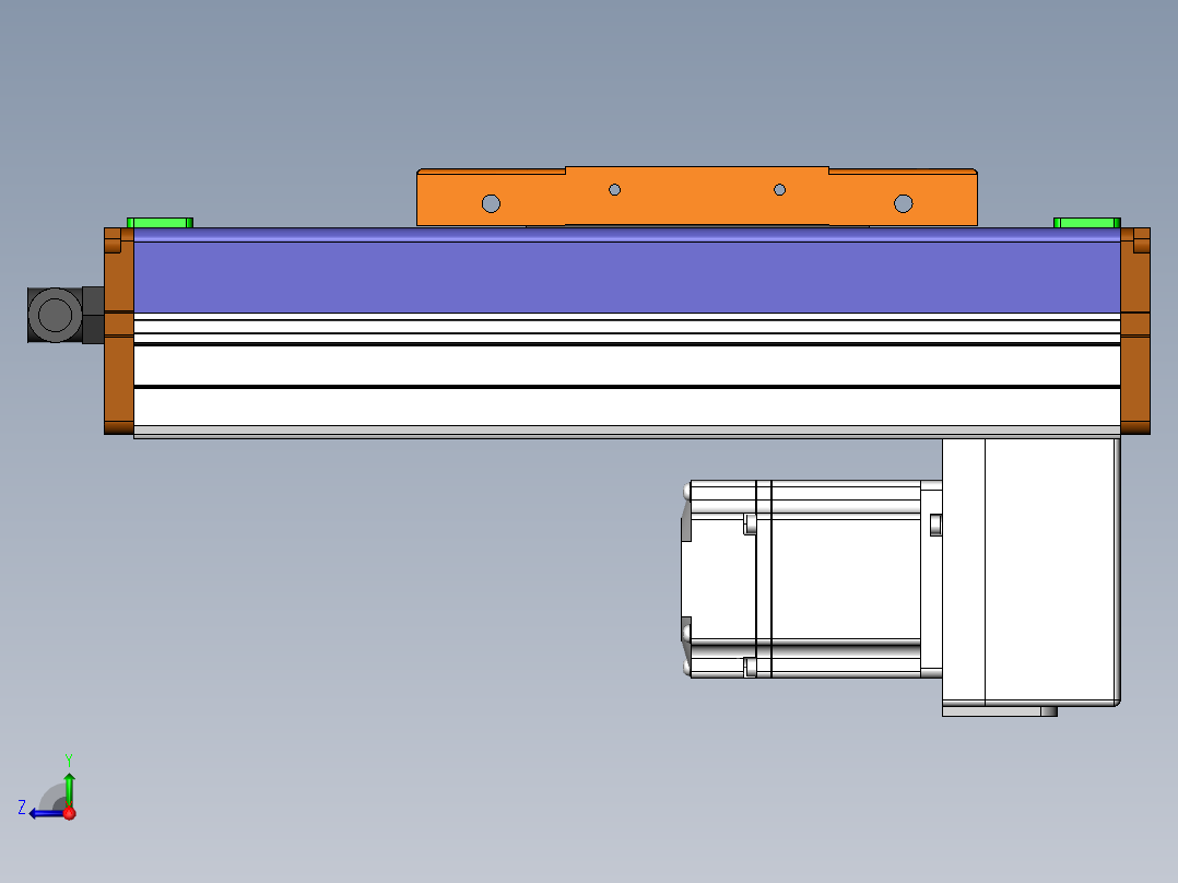 MCH丝杆全封闭MCH12-BM-200W右视图